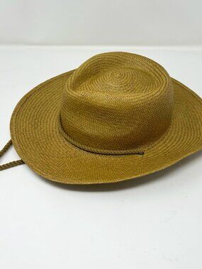 NWT J.CREW Wide Brim Panama Hat with cord Size Medium/Large - Mossy Grove